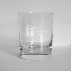 Personalized Shamrock Hearts Rocks Glass