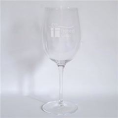 Personalized Shamrock Hearts Wine Glass