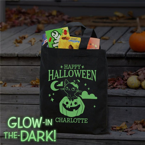 Personalized Glow In The Dark Halloween Bag