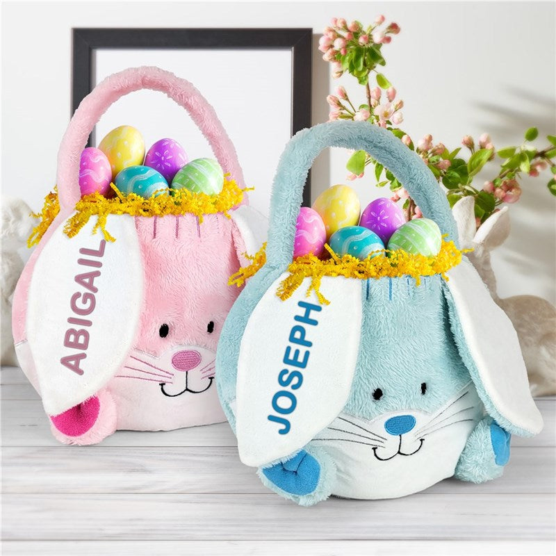 Embroidered Easter Bunny Basket