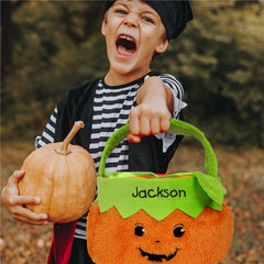 Personalized Pumpkin Trick or Treat Basket