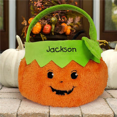 Personalized Pumpkin Trick or Treat Basket