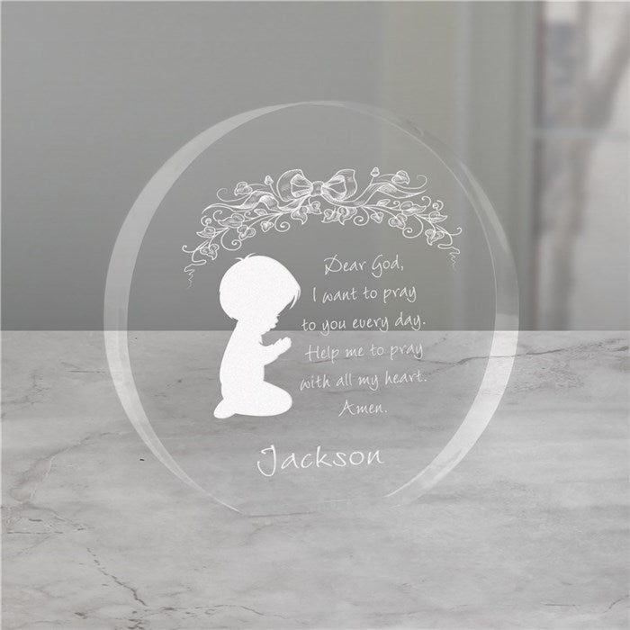 Engraved Prayer Keepsake