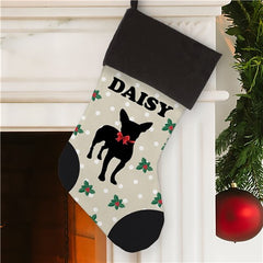 Personalized Pet Mistletoe Stocking