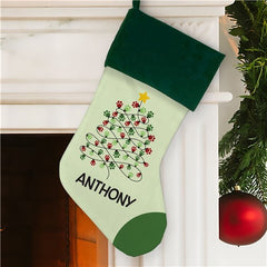 Personalized Paws Tree Stocking