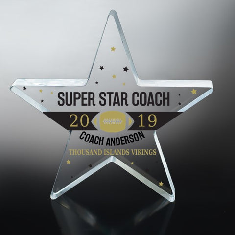 Super Star Coach Acrylic Star