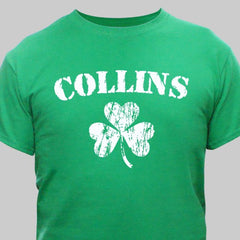 Personalized Irish Shamrock Child's T-Shirt- 3 colors