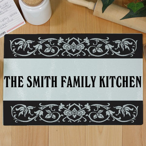 Family Personalized Glass Cutting Board