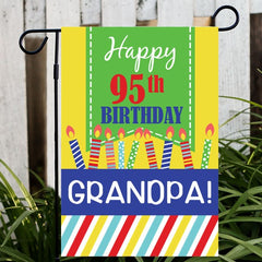 Personalized Birthday Age Garden Flag