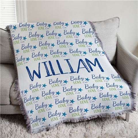 Personalized Baby Love Throw