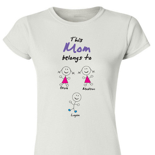 Stick Figure Fitted T-Shirt- 5 colors