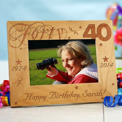 40th Birthday Frame