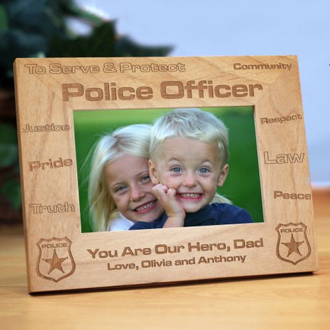 Law Enforcement Wood Picture Frame