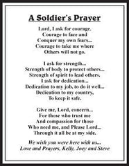 A Soldiers Prayer Personalized Wood Plaque