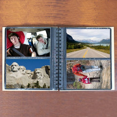 Engraved Vacation Wood Photo Album