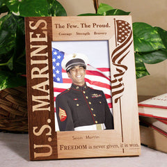 U.S. Marine Wood Picture Frame