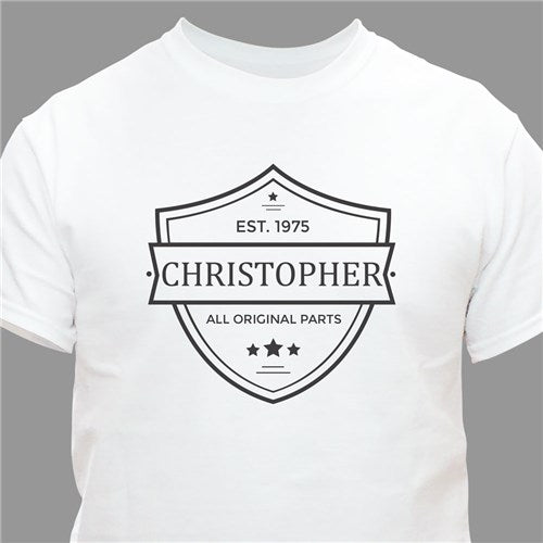 Personalized Original Parts T-Shirt