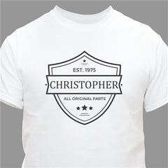 Personalized Original Parts T-Shirt