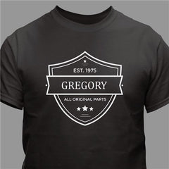 Personalized Original Parts T-Shirt