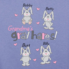 Gray Hares Personalized T-Shirt (more colors)