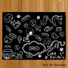 Personalized Cat Mat
