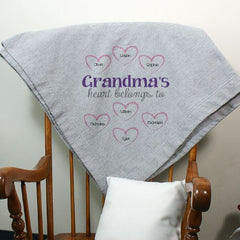 Personalized Heart Belongs To.. Sweatshirt Blanket