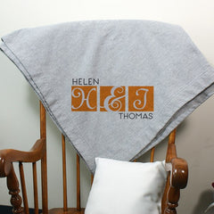 Personalized Couple's Sweatshirt Blanket