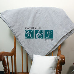 Personalized Couple's Sweatshirt Blanket