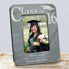 Custom "Class Of" Graduation Silver Frame