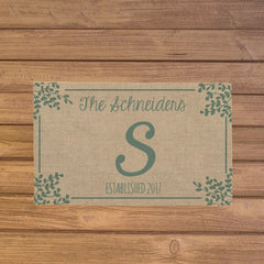 Family Name & Initial Doormat
