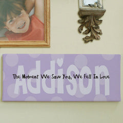 The Moment We Saw You... Wall Canvas (More Colors)