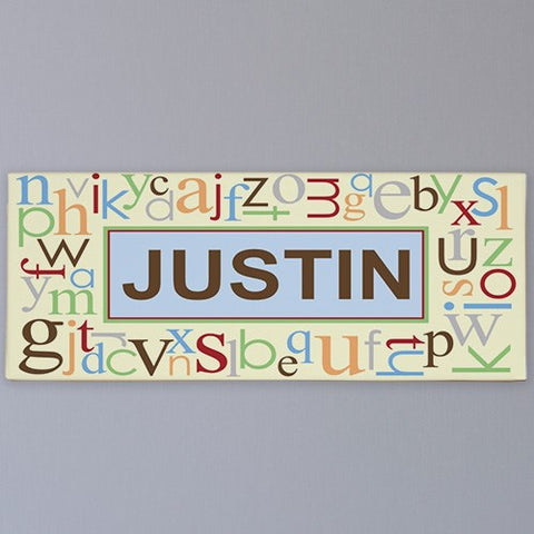 Alphabet & Name Wall Canvas