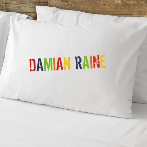 Colorful Name Pillowcase (boy or girl designs)