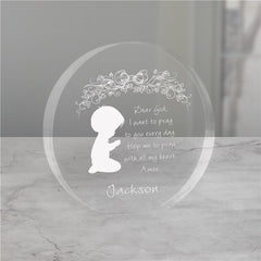 Engraved Prayer Keepsake