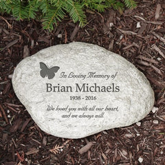 In Loving Memory Butterfly Garden Stone