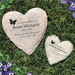 In Loving Memory Butterfly Garden Stone