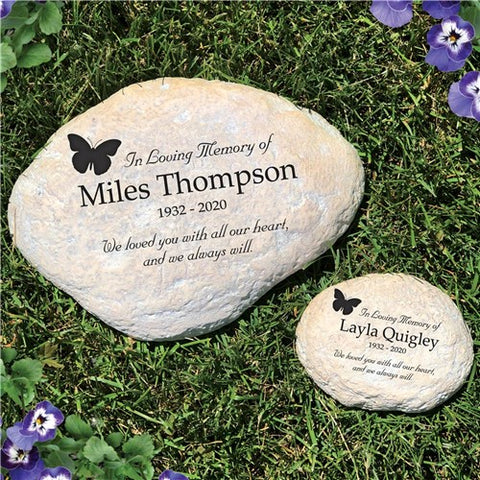 In Loving Memory Butterfly Garden Stone