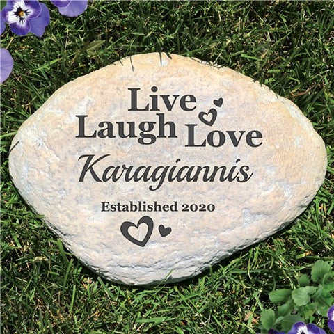 Live Laugh Love Garden Stone