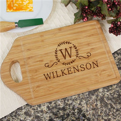 Engraved Initial & Name Cutting Board