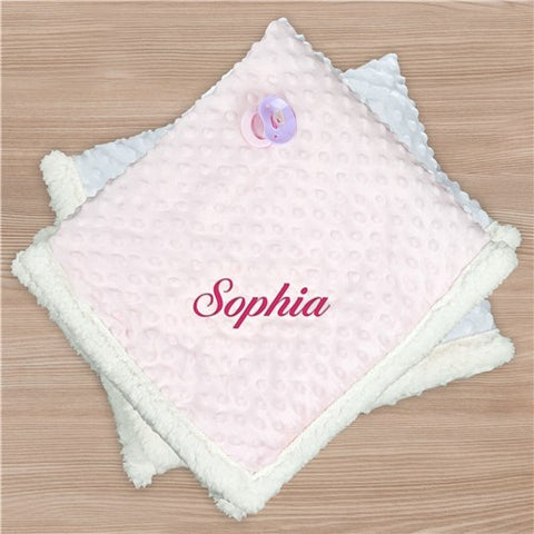 Personalized Baby Sherpa Blanket