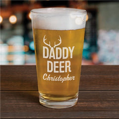 Daddy Deer Engraved Pint Glass