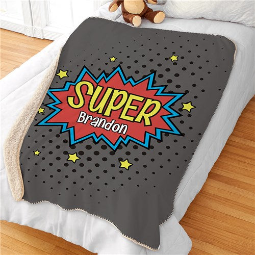 Personalized Superhero Blanket