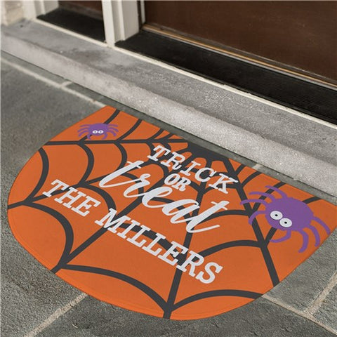 Trick or Treat Personalized Doormat