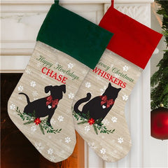 Personalized Pet Silhouette Stocking