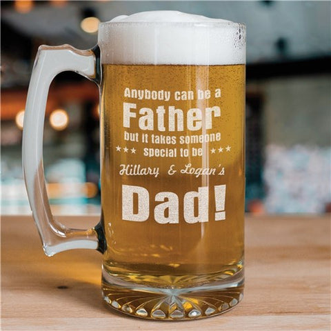 Anyone Can Be A Father Beer Mug