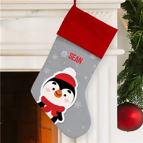 Personalized Penguin Stocking