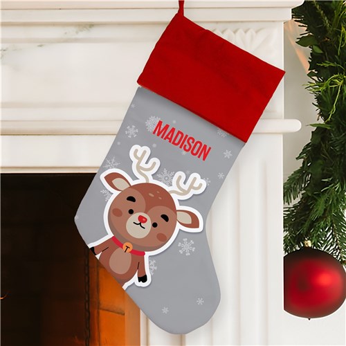 Personalized Reindeer Stocking