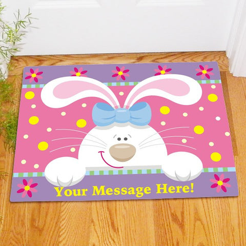 Easter Bunny Personalized Doormat