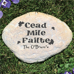 Custom Cead Mile Failte Garden Stone