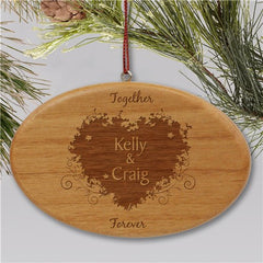 Together Forever Wood Ornament